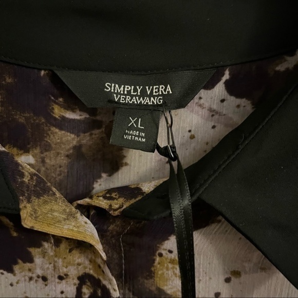 COPY - NWT Simply Vera Wang hi-lo abstract floral dress - Picture 9 of 12